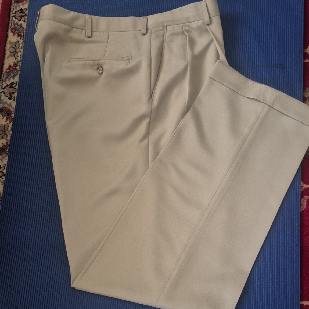 Classic Men's Beige Dress Trousers